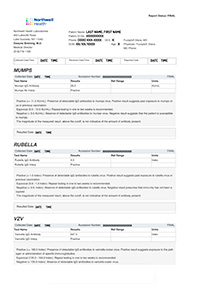 Northwell MMR Example